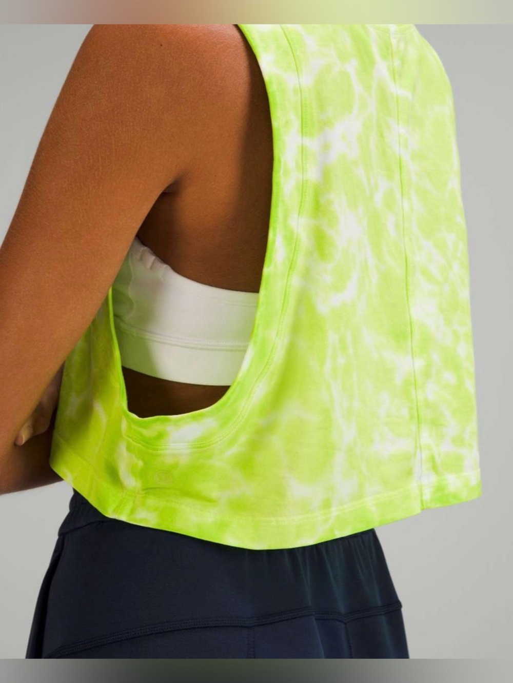 NWOT New Lululemon All Yours Cropped Cotton Tank Top *Tie Dye - Picture 3 of 7
